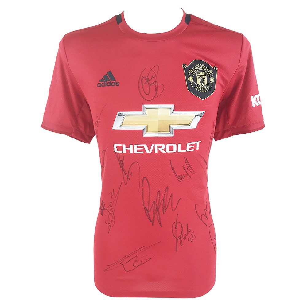 Signed Manchester United Jersey - Fully Autographed Shirt - 2020