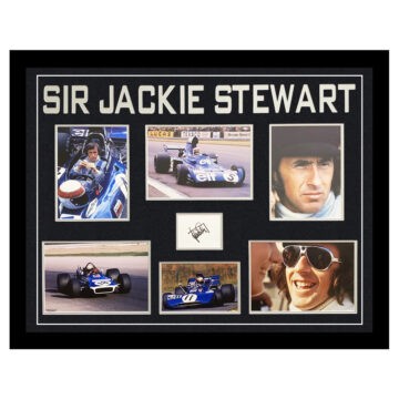 Signed Jackie Stewart Memorabilia