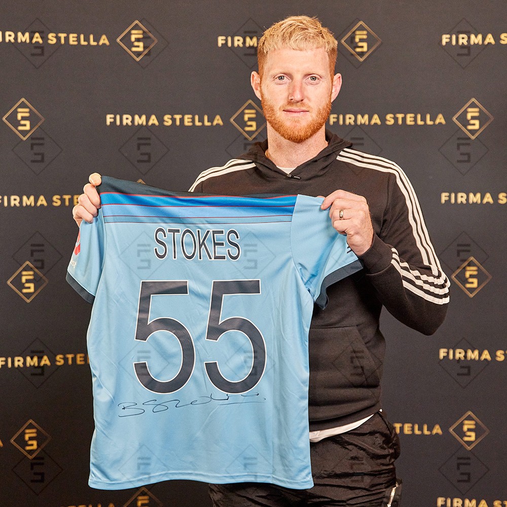 Ben Stokes Signed Shirt - World Cup Winners Jersey 2019, Rare