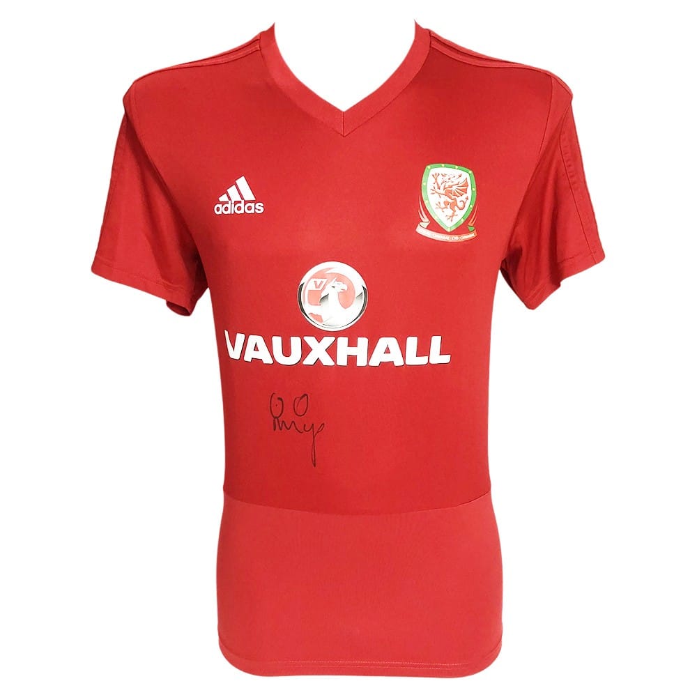 Signed Rob Page Jersey - Wales World Cup 2022