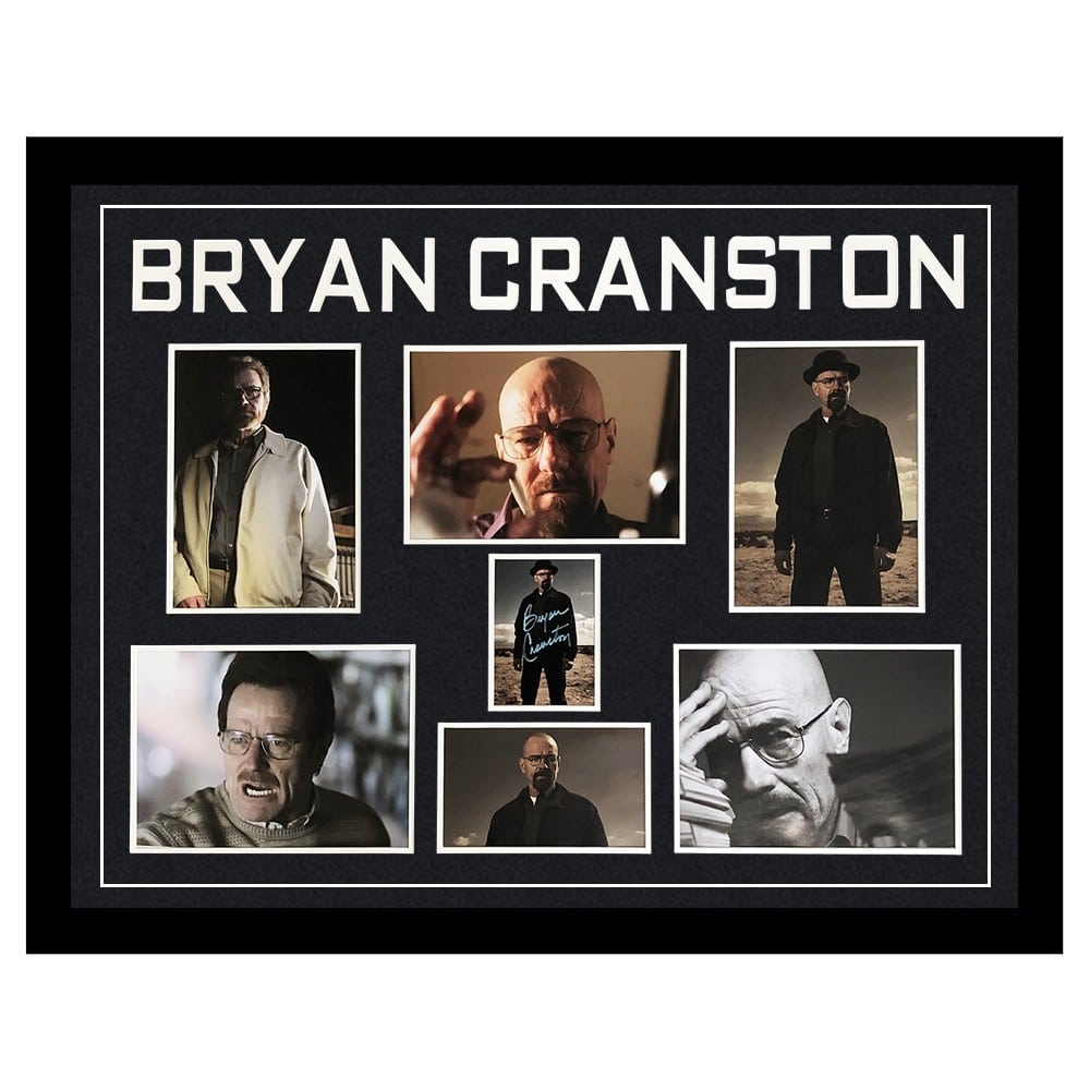 Signed Bryan Cranston Framed Display Large - Breaking Bad Icon