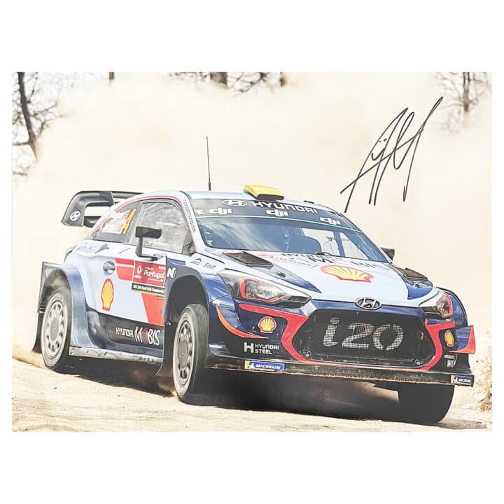 Signed Andreas Mikkelsen Poster - Rally Car Icon Autograph