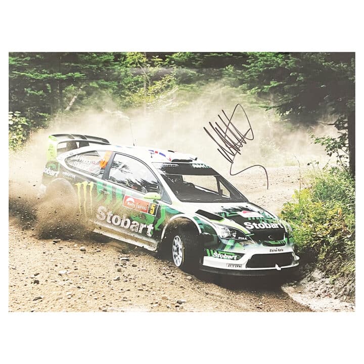 Signed Matthew Wilson Poster Photo - Rally Car Racing Icon