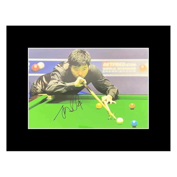 Signed Ding Junhui Photo Display - 16x12 Snooker Autograph