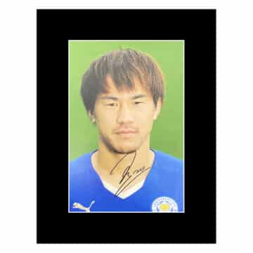 Signed Shinji Okazaki Photo Display - 16x12 Leicester City Icon Autograph