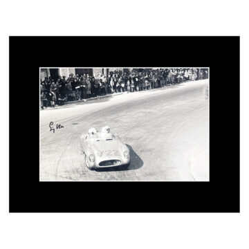 Signed Stirling Moss Photo Display - 16x12 Formula 1 Icon Autograph