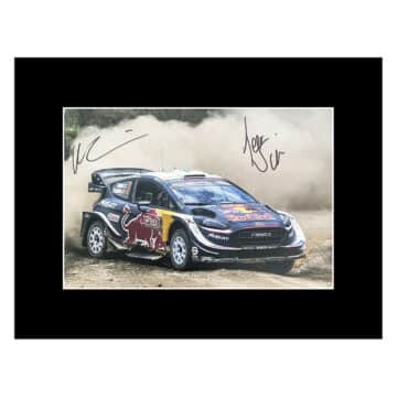 Signed Suninen & Markkula Photo Display - 16x12 Rally Car Racing Icons Autograph