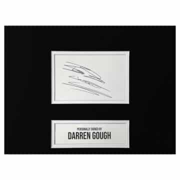Signed Darren Gough Display - 10x8 England Cricket Icon