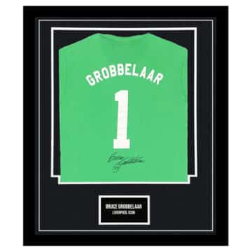 Bruce Grobbelaar Signed Shirt Framed - Liverpool Icon Jersey