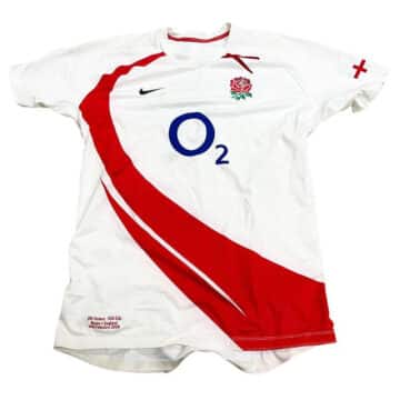 Phil Vickery Match Worn Shirt - England vs Wales 2009