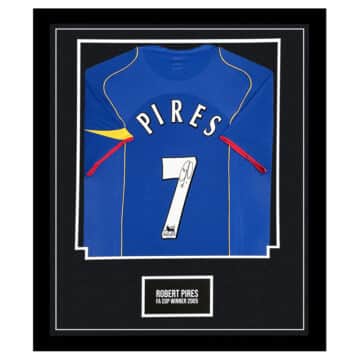 Signed Robert Pires Shirt Framed - FA Cup Winner 2005 Jersey