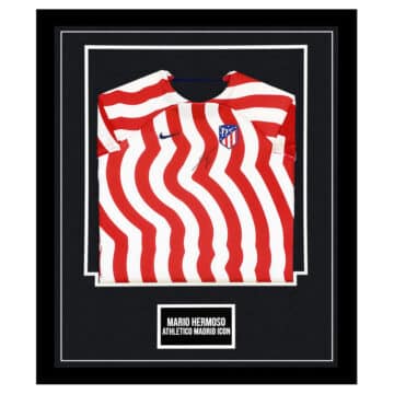 Signed Mario Hermoso Atletico Madrid Framed Shirt - La Liga 2023