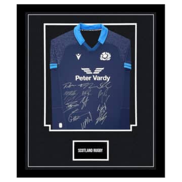 Scotland Rugby Signed Framed Shirt - Six Nations 2023