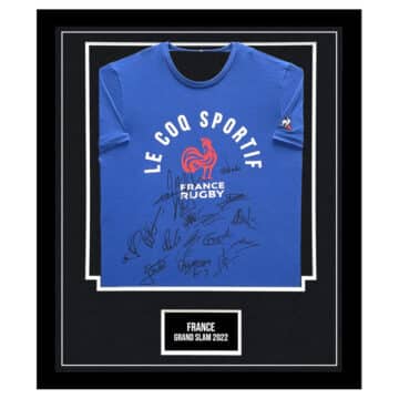Signed France Framed Shirt - Grand Slam 2022