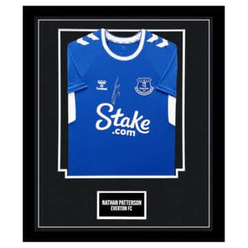 Signed Nathan Patterson Everton Framed Shirt - Premier League 2023