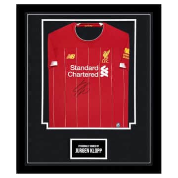 Framed Jurgen Klopp Signed Shirt – Liverpool FC Icon