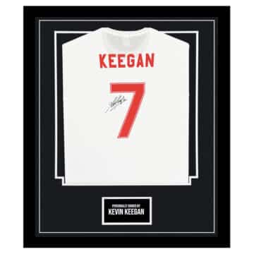 Framed Kevin Keegan Signed Shirt - England Icon Autograph