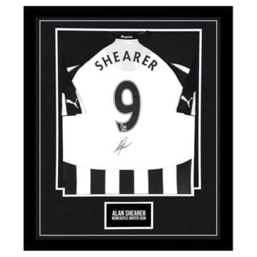 Signed Alan Shearer Framed Shirt - Newcastle United FC Icon