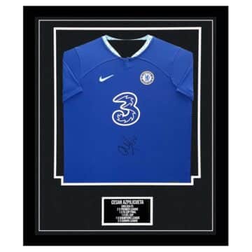 Signed Cesar Azpilicueta Framed Shirt - Chelsea FC Honours
