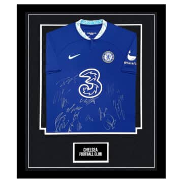 Signed Chelsea Football Club Framed Shirt - Premier League Squad 2023