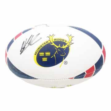 Signed Munster Rugby Ball 3 Signatures - Pro 14 Squad