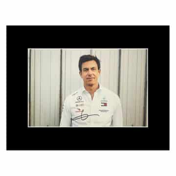 Signed Toto Wolff Photo Display - 16x12 F1 Icon Autograph