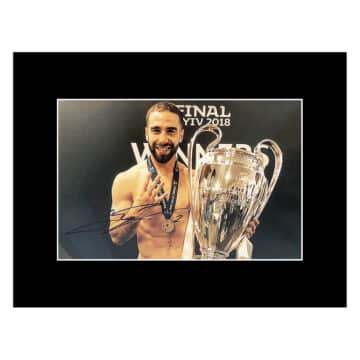 Dani Carvajal Signed Photo Display - 16x12 Champions League Winner 2018