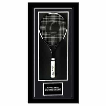Framed Stefanos Tsitsipas Signed Racket - Tennis Icon Autograph