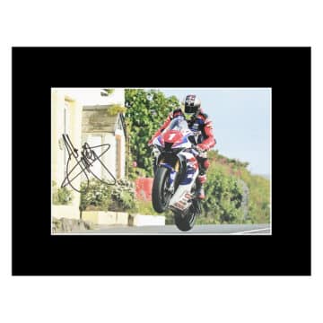 John McGuinness Signed Photo Display - 16x12 Isle Of Man TT Champion Icon