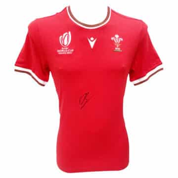 Signed Dan Biggar Wales Shirt - Rugby World Cup 2023