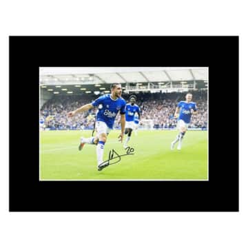 Signed Neal Maupay Photo Display - 16x12 Everton Icon