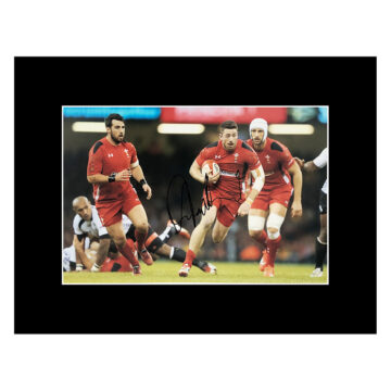 Alex Cuthbert Signed Photo Display 16x12 - Wales Rugby Icon