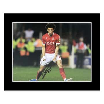 Signed Brennan Johnson Photo Display 12×10 – Nottingham Forest Icon