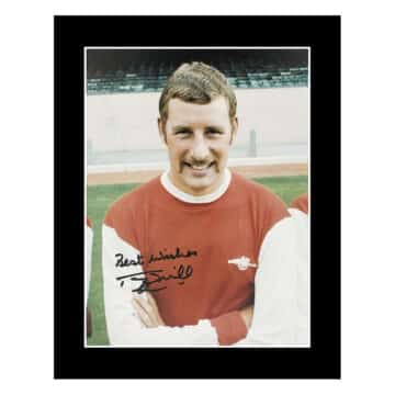 Signed Terry Neill Photo Display 12×10 – Arsenal FC Icon