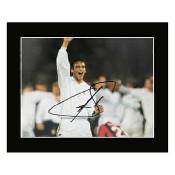 Signed Raul Photo Display – 12×10 Real Madrid Icon
