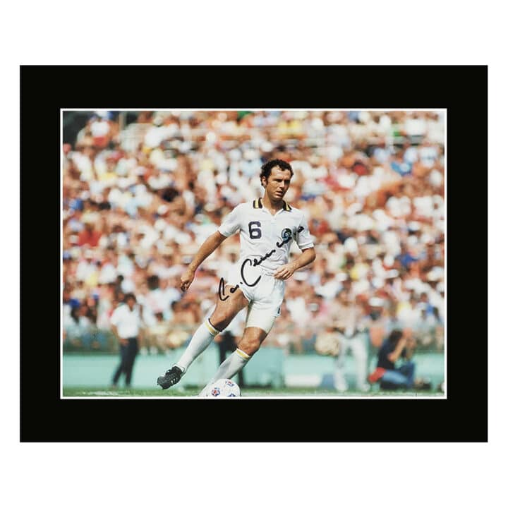 Signed Franz Beckenbauer Photo Display – 12×10 New York Cosmos Icon