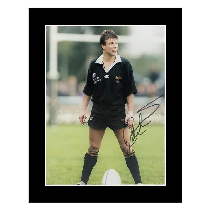 Signed Rob Andrew Photo Display 12×10 – Newcastle Falcons Icon
