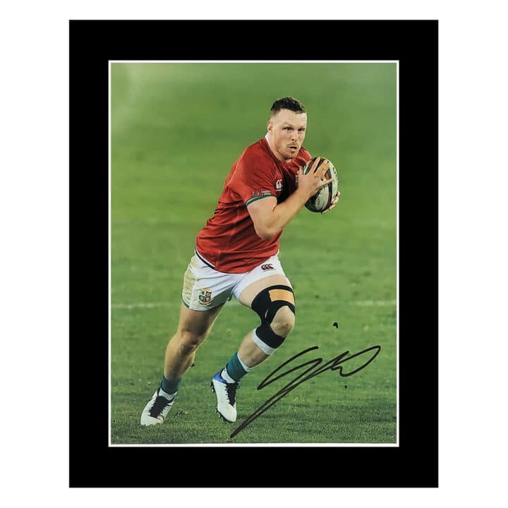 Signed Sam Simmonds Photo Display 12×10 – British & Irish Lions Icon