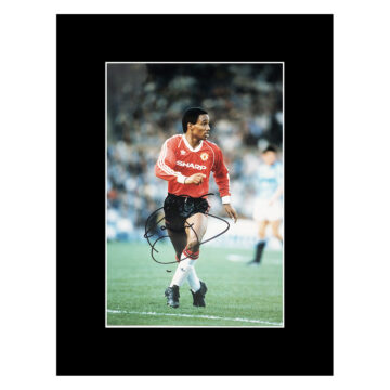 Signed Paul Ince Photo Display 16x12 - Manchester United Icon