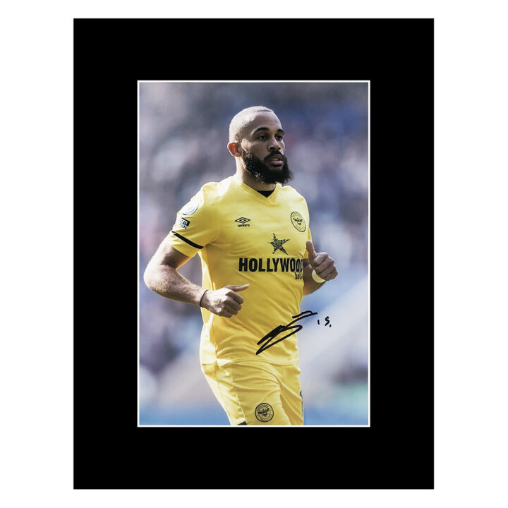 Signed Bryan Mbuemo Photo Display 16x12 - Brentford Icon