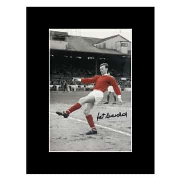 Pat Crerand Signed Photo Display 16x12 - Manchester Untied Icon