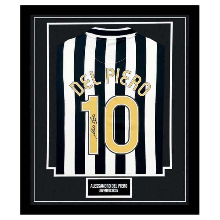 Signed Alessandro Del Piero Framed Shirt - Juventus Icon Autograph
