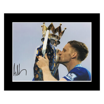 Signed Andy King Photo Display 12x10 - Premier League Champion 2016