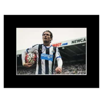 Signed Daryl Janmaat Photo Display 16x12 - Newcastle United Icon