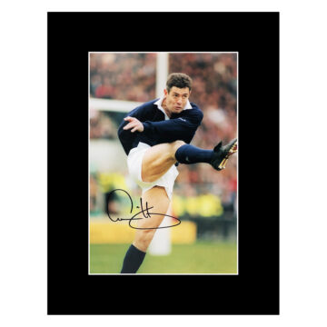 Signed Gavin Hastings Photo Display 16x12 - Scotland Rugby Icon