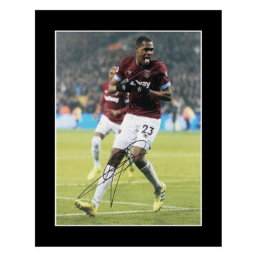 Signed Issa Diop Photo Display 12x10 - West Ham United Icon