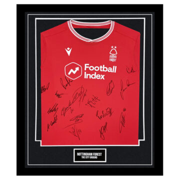 Signed Nottingham Forest Framed Shirt - The City Ground