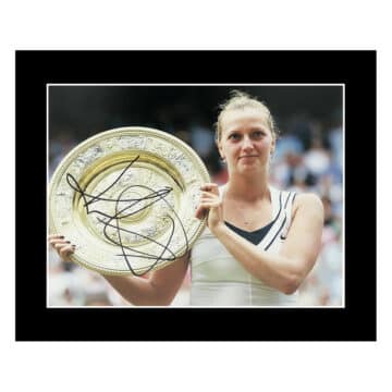 Signed Petra Kvitova Photo Display - 12x10 Tennis Icon