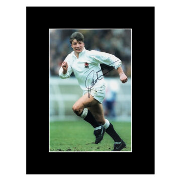 Signed Rob Andrew Photo Display 16x12 - England Rugby Icon
