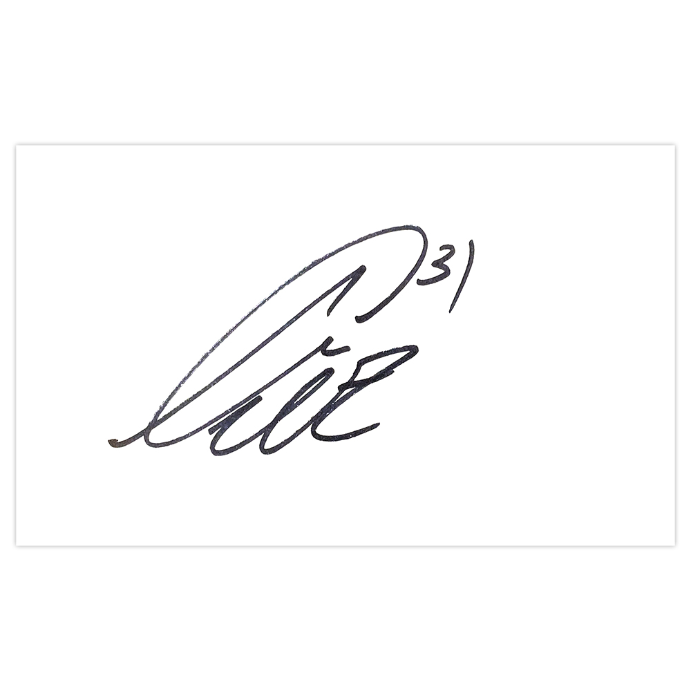 Signed Angel Martínez White Card - Blackpool Autograph